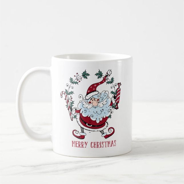 Mug Père Noël fantaisiste  (Gauche)