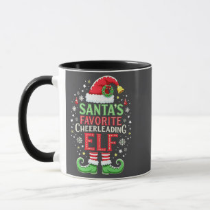 Mug Père Noël Favori Cheerled Famille Elf Correspondan