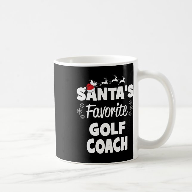 Mug Père Noël Favori Golf Coach Fun Christmas Matching (Droite)
