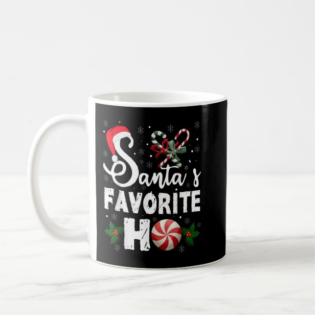 Mug Père Noël Favori Ho Drôle Noël Hommes Femmes Holi (Gauche)
