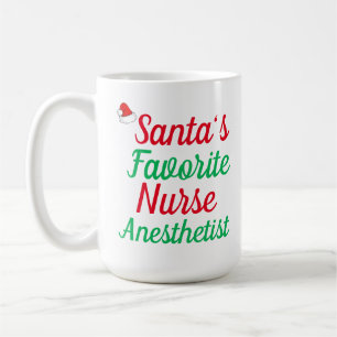 Mug Père Noël Favoris Nurse Anesthetist Joyeux Noël