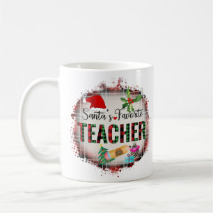 Mug Père Noël Favorite Enseignant Noël Appréciation