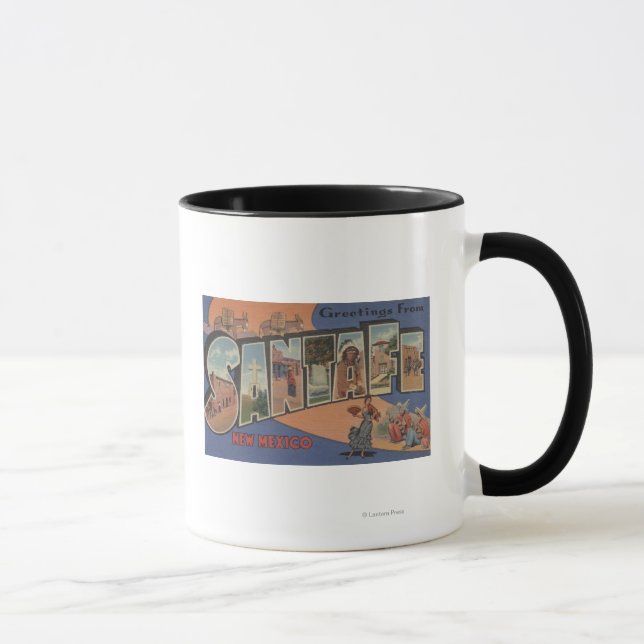 Mug Père Noël Fe, Nouveau-Mexique - Scènes de grandes  (Droite)