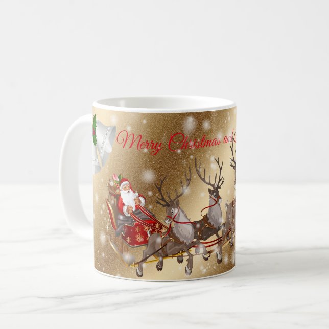 Mug Père Noël Gold (Devant gauche)