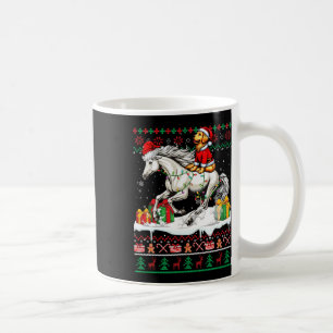 Mug Père Noël Golden Retriever équitation Cheval Noël 