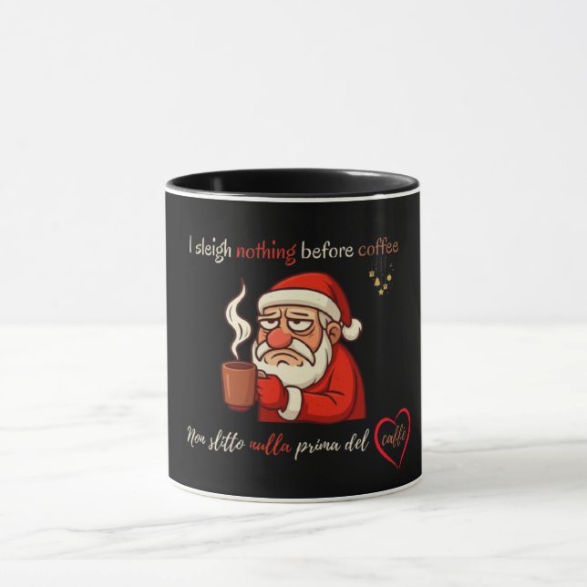 Mug Père Noël grincheux Humeur Caffè (Centre)
