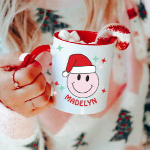 Mug Père Noël Happy Face Personnalisé