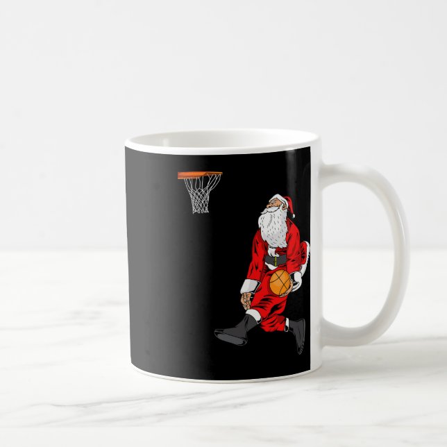 Mug Père Noël Jouer Sketll Slam Dunk Cadeau de Noël (Droite)
