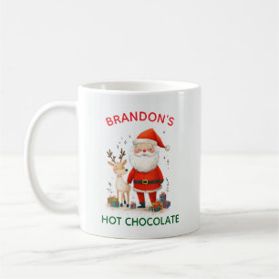 Mug Père Noël Kids Children Festive Christmas Reindeer