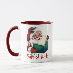 Mug Père Noël Lit Les Livres Interdits