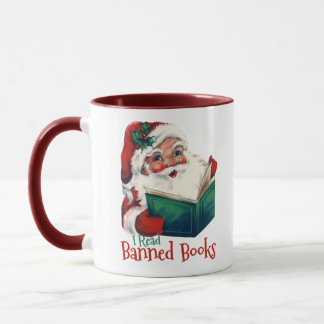Mug Père Noël Lit Les Livres Interdits