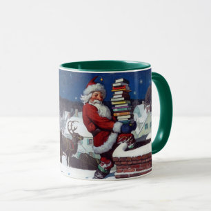 Mug Père Noël livre à Noël