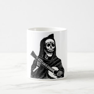 Mug Père Noël Muerte avec la guitare circa les anné