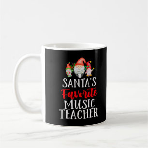 Mug Père Noël Musique Favorite Enseignant Funny Christ