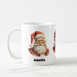 Mug Père Noël Noël rétro de Noël