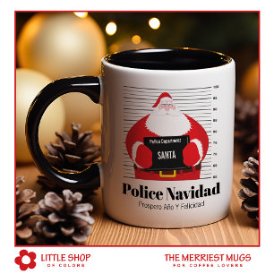 Mug Père Noël obtient un ticket de vitesse personnalis
