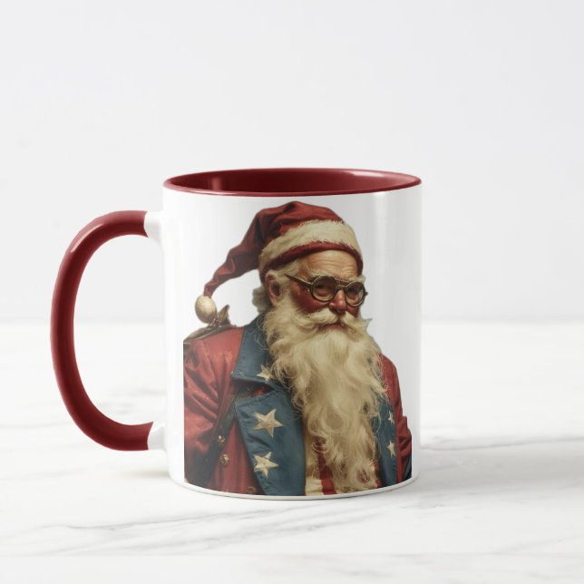 Mug Père Noël patriotique (Gauche)