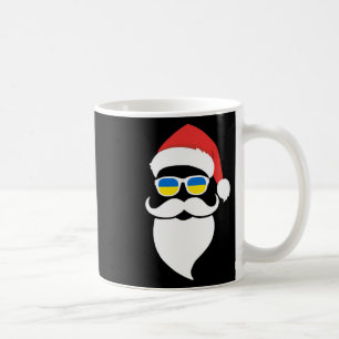 Mug Père Noël Patriotique Ukraine Lunettes de soleil N