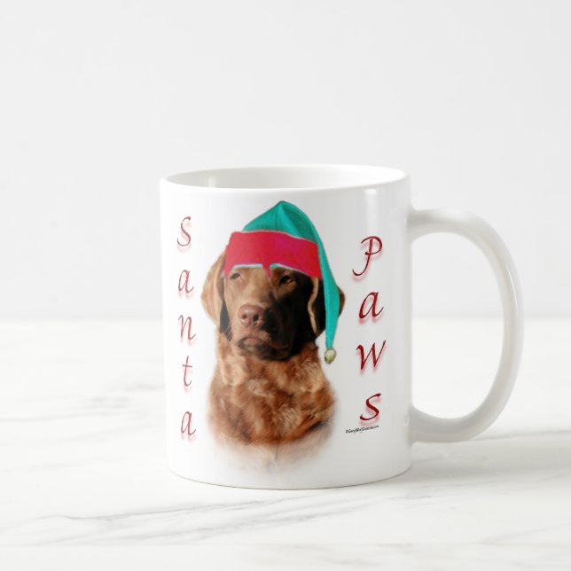 Mug Père Noël Paws Retriever de la baie Chesapeake (Droite)
