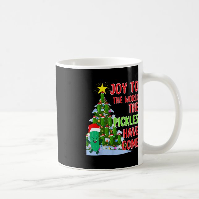 Mug Père Noël Pickle Christmas Tree Lights Amusant Pic (Droite)