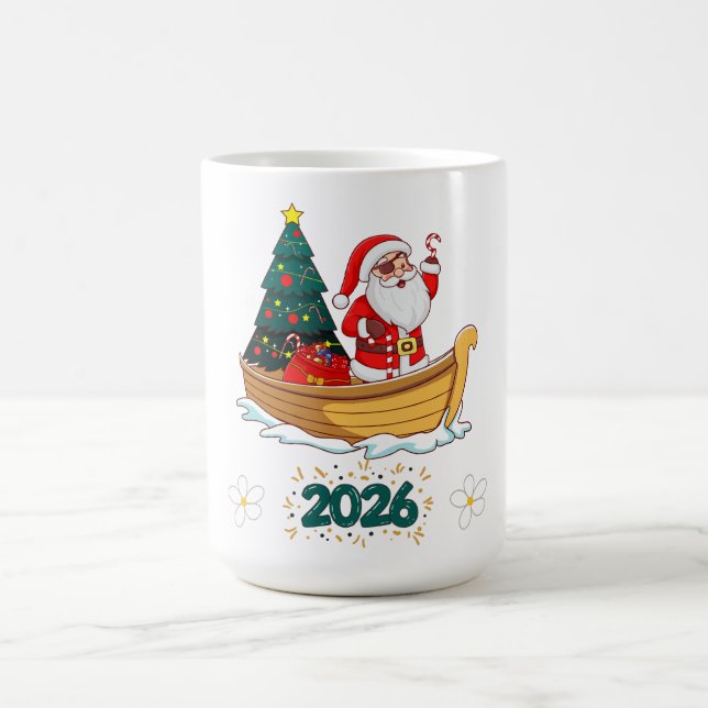 Mug Père Noël pirate 2026 | Noël  (Centre)