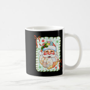 Mug Père Noël préparé Patchwork de Noël Père Noël Xmas