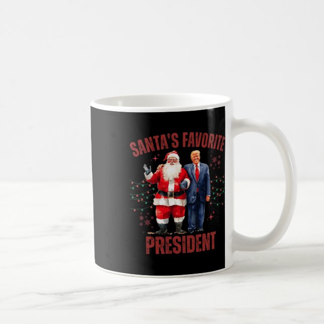 Mug Père Noël Président favori Noël Drôle Trump X (Droite)