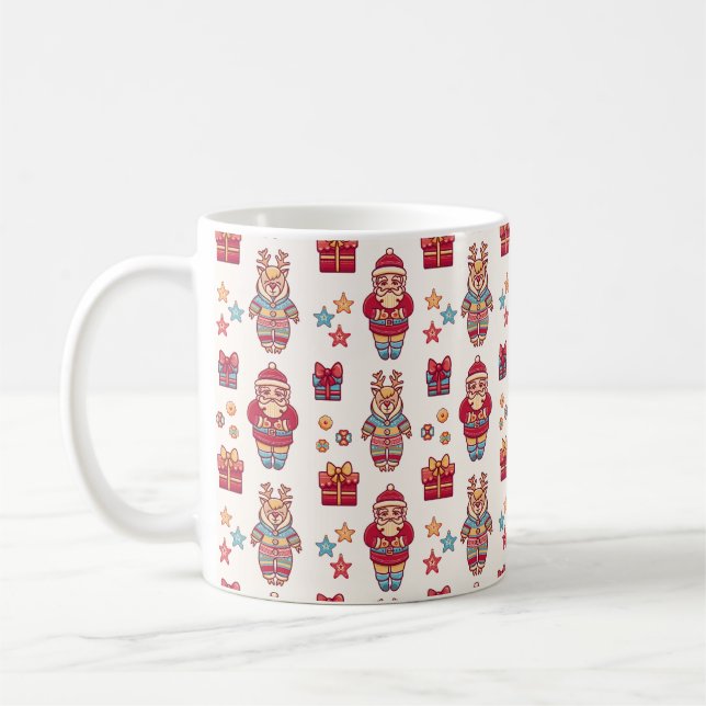 Mug Père Noël Rétro Noël (Gauche)