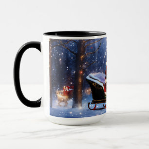 Mug Père Noël’s Holiday Cheval Christmas Coffee Cup"