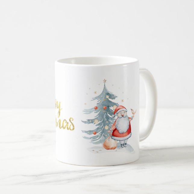 Mug Père Noël Sapin de Noël (Devant droit)
