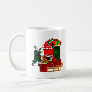 Mug Père Noël s'empare de sa sleigh