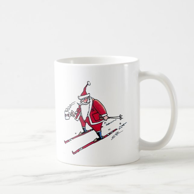 Mug Père Noël Ski à gauche (Droite)