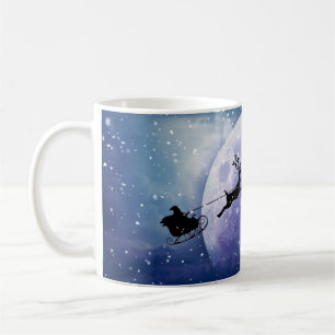 Mug Père Noël Sleigh   Imaginaire Galaxy Christmas Nig