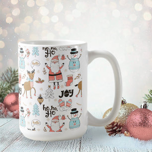 Mug Père Noël, Snowman, Reindeer Motif ID559