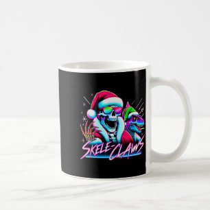 Mug Père Noël squelette montant un dinosaure T Rex Noë