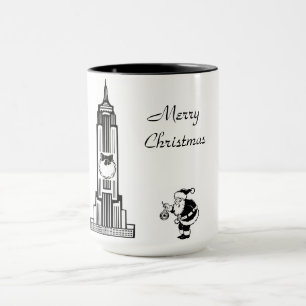 Mug Père Noël Style Vintage New York City Christmas Mu