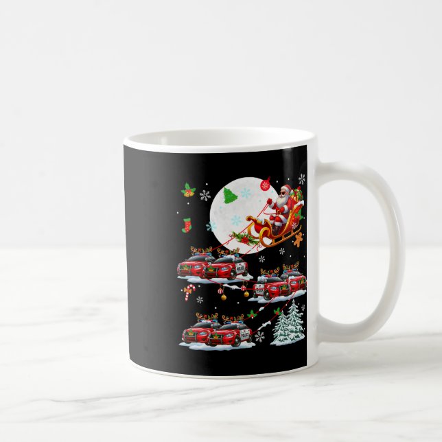 Mug Père Noël Sungles Sleigh Reindeer voitures de poli (Droite)