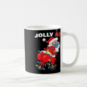 Mug Père Noël twerkant dans un masque Gatland joyeux a