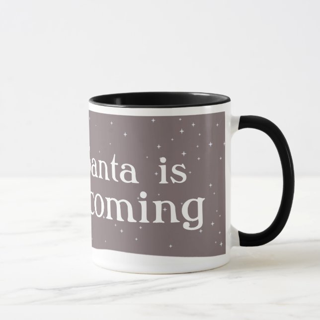 Mug Père Noël, un renne rouge amusant, est en train d' (Droite)