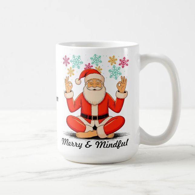 Mug Père Noël Yoga (Droite)
