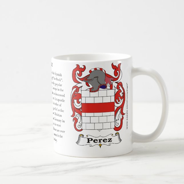 Mug Perez, l'origine, la signification et la crête (Droite)