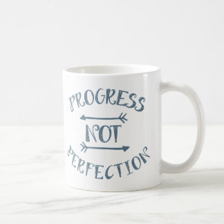 Mug Perfection GreyBlue de progrès pas sur le blanc