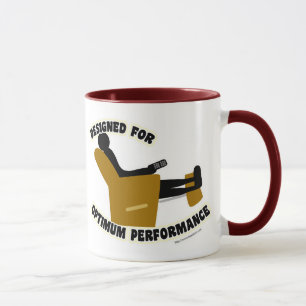 Mug Performance Optimale Slogan Lazy Cheeky