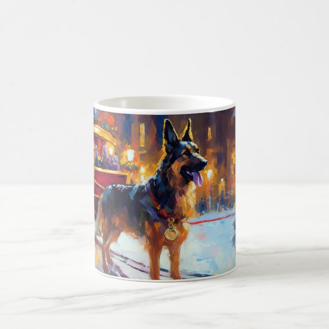 Mug Période de fêtes de Noël du Berger Allemand (Centre)