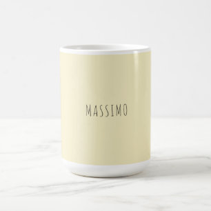 Mug Perle dorée personnalisée minimaliste ajoutez votr