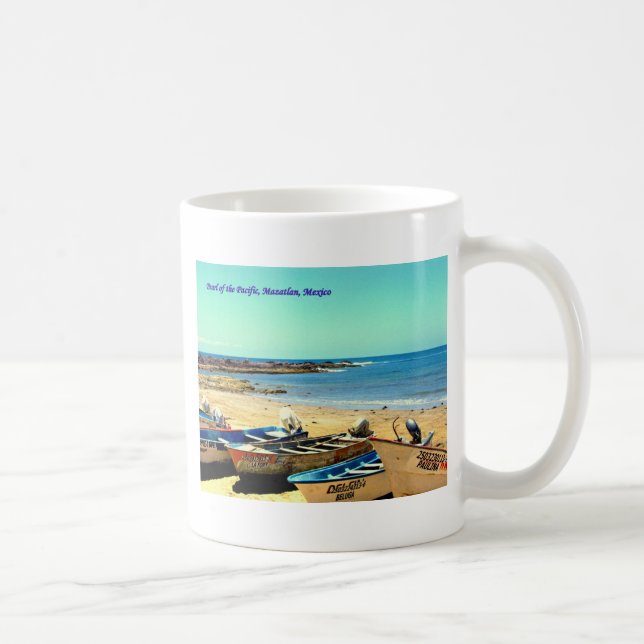 Mug Perle du Pacifique, bateaux de Mazatlan Mexique (Droite)