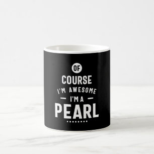 Mug Perle Nom personnalisé Anniversaire