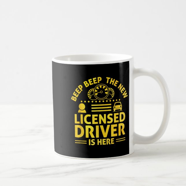 Mug Permis de conduire École de conduite pour nouveaux (Droite)