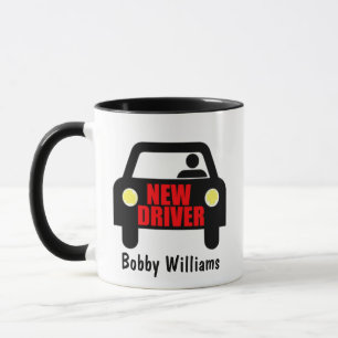Mug Permis de nouveau conducteur personnalisé Coffee M