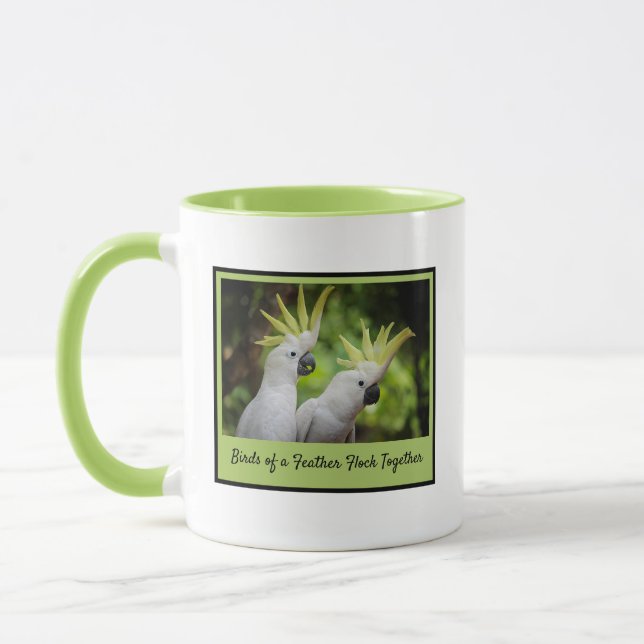 Mug Perroquet à plumes de même couleur (Gauche)